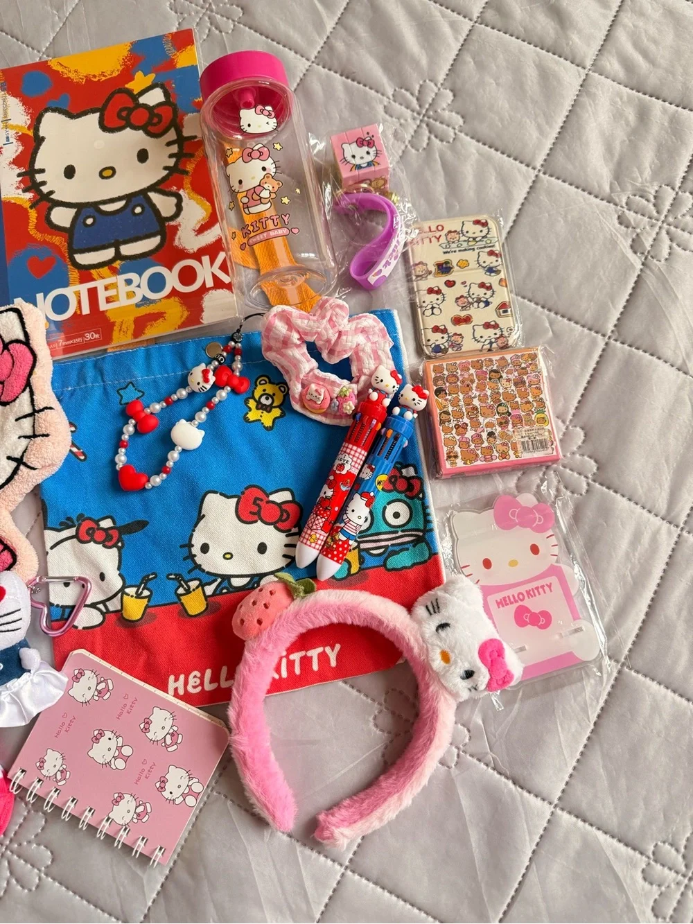 Hello Kitty Pink Kids Accessory Bundle with Notebook & Headband